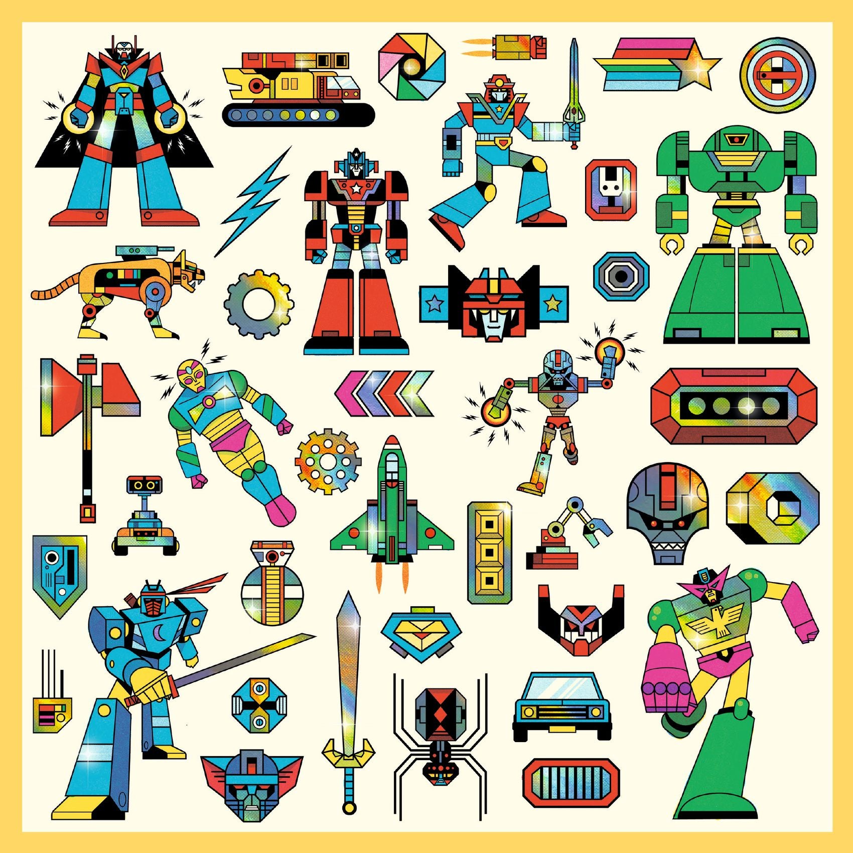 Djeco | Stickers - Robots