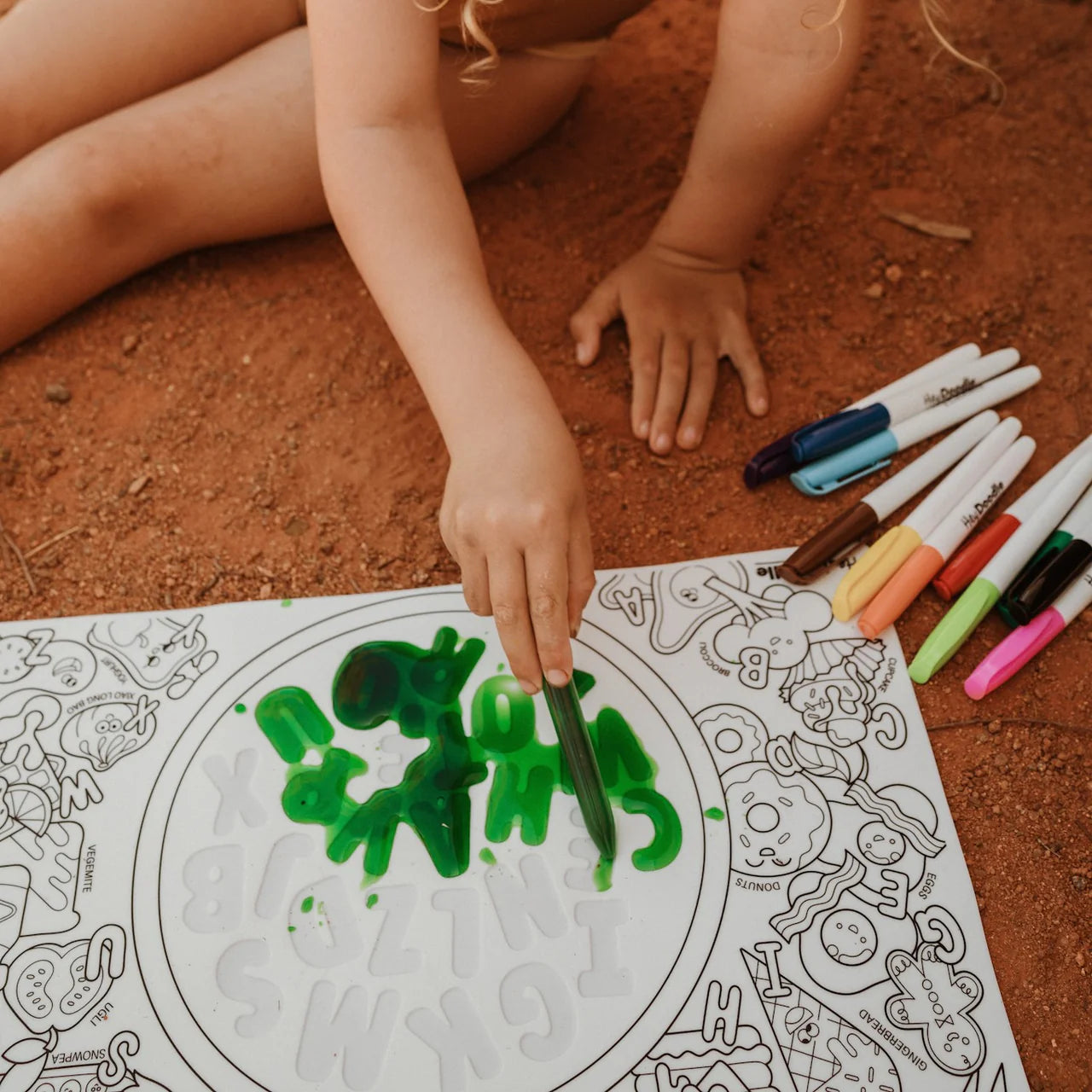 Hey Doodle | Sensory Playmat - Alphabet Soup