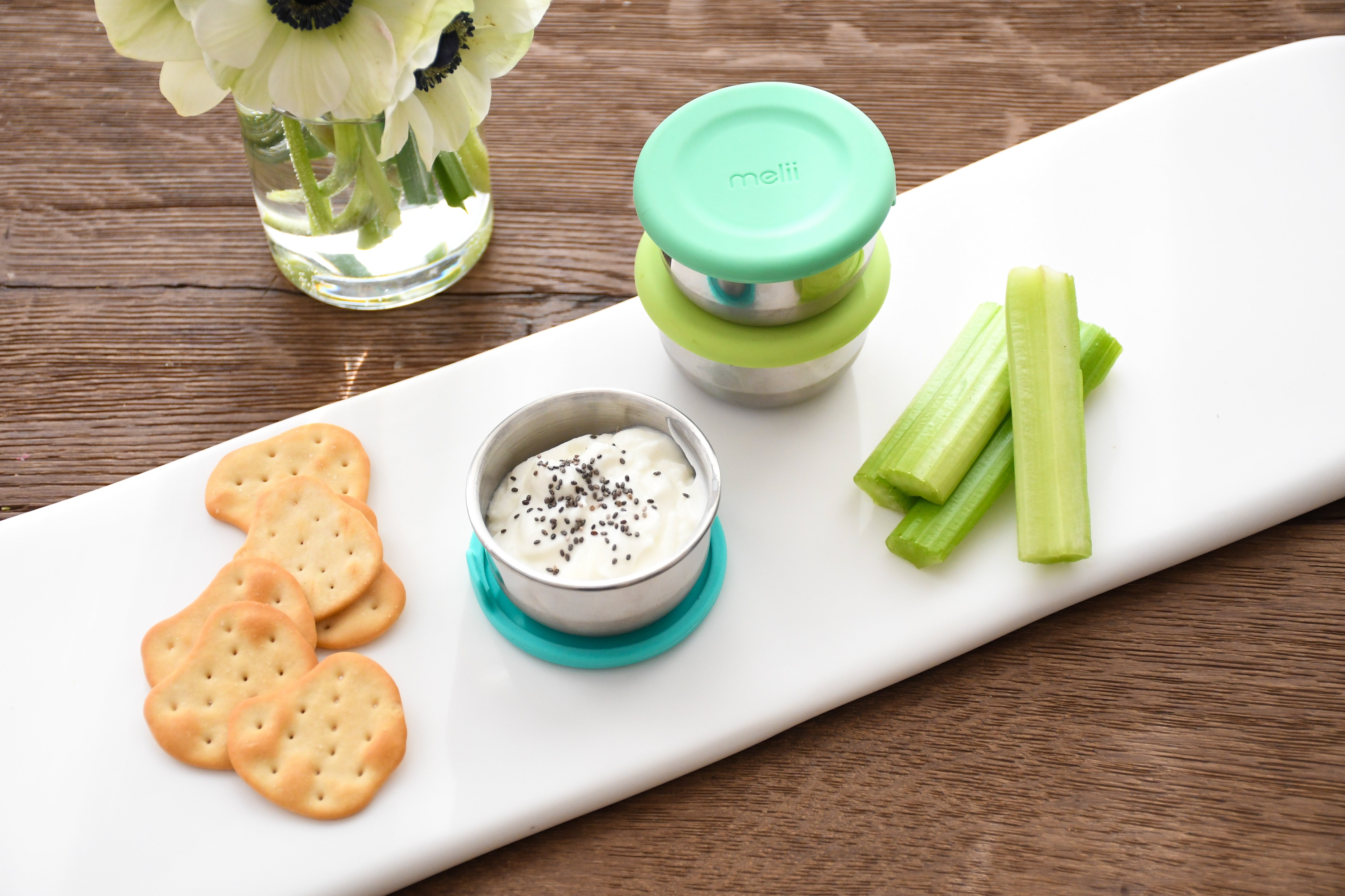 Melii | Mini Silicone & Stainless Steel Containers - 3pk