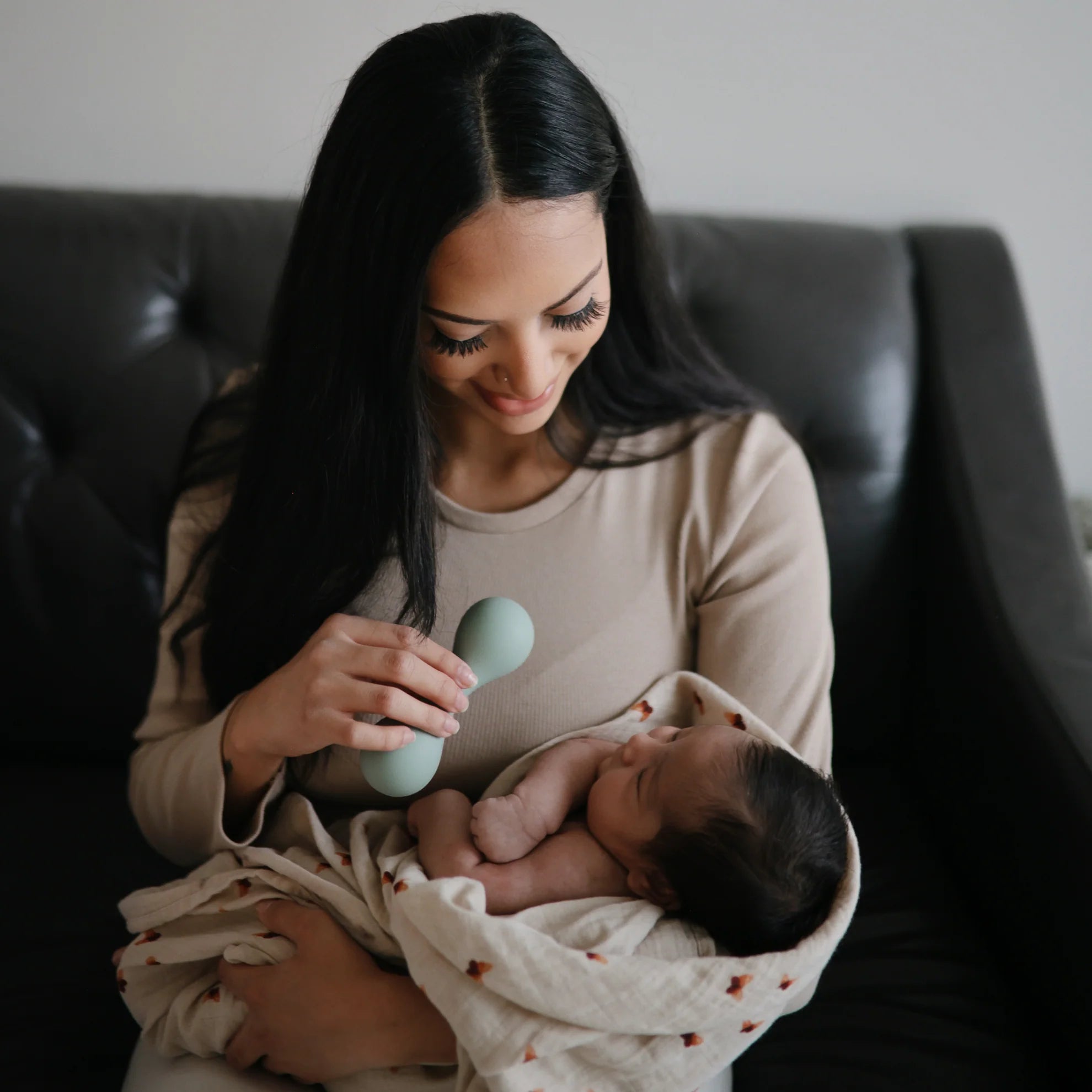 Mushie | Silicone Baby Rattle