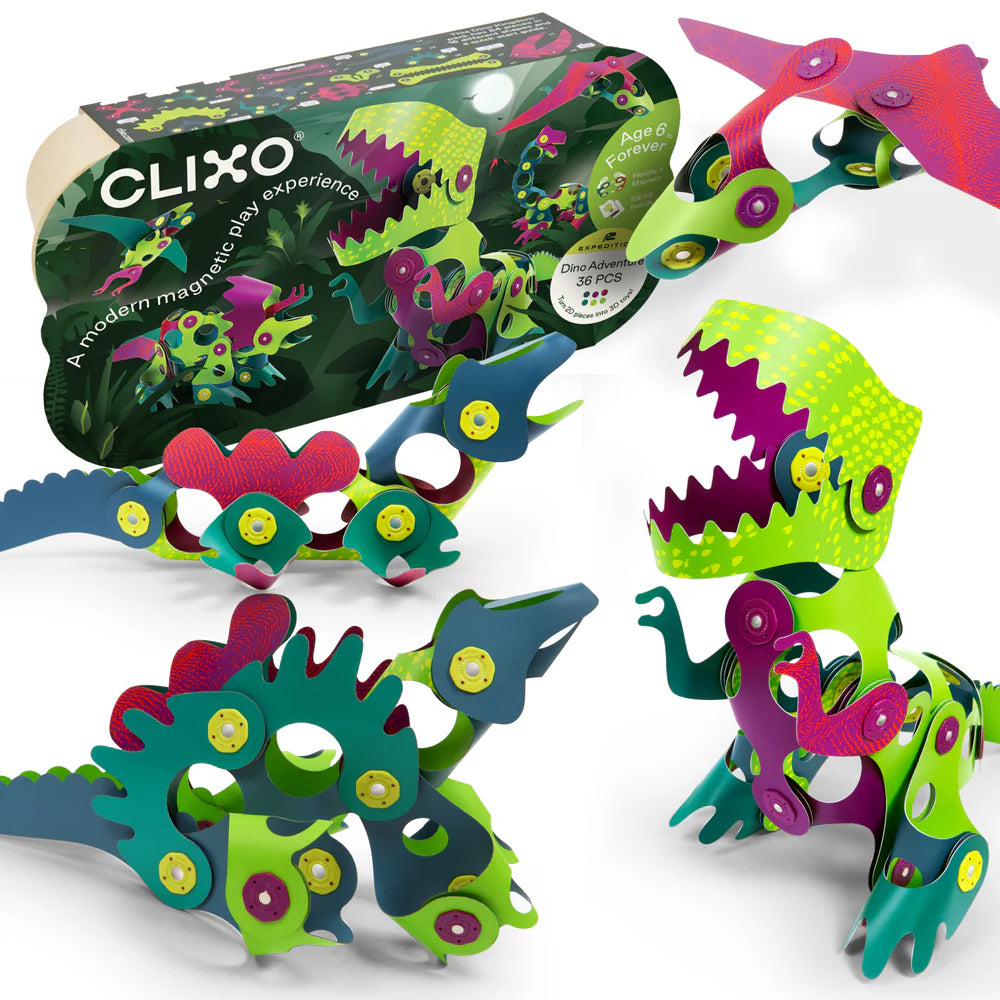 Clixo | Dino Adventure - 36pc