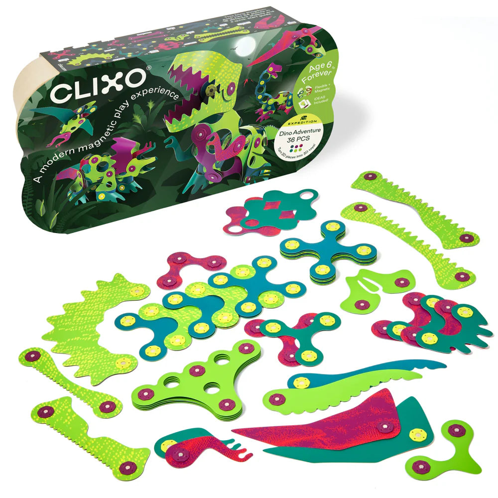 Clixo | Dino Adventure - 36pc