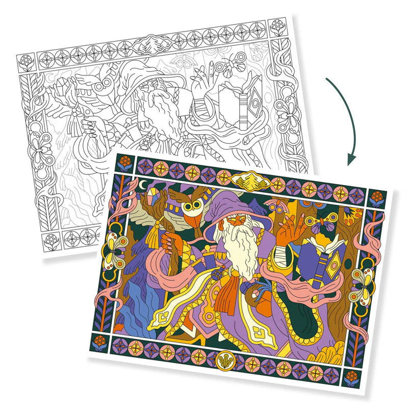 Djeco | Colouring Gallery - Heroic