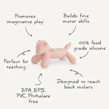 Mushie | Silicone Figurine Teether - Unicorn