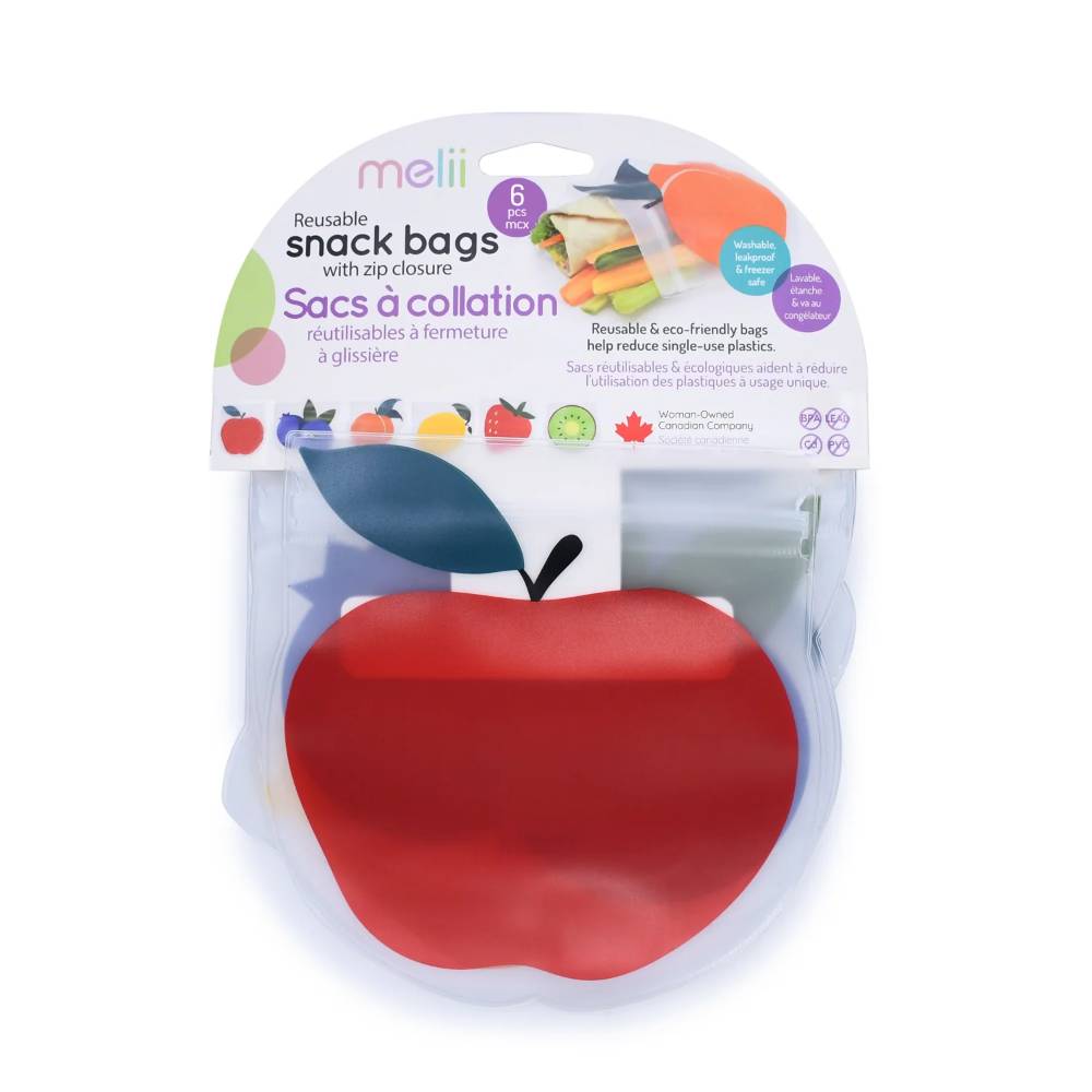 Melii | Reusable Snack Bags 6pk - Fruit
