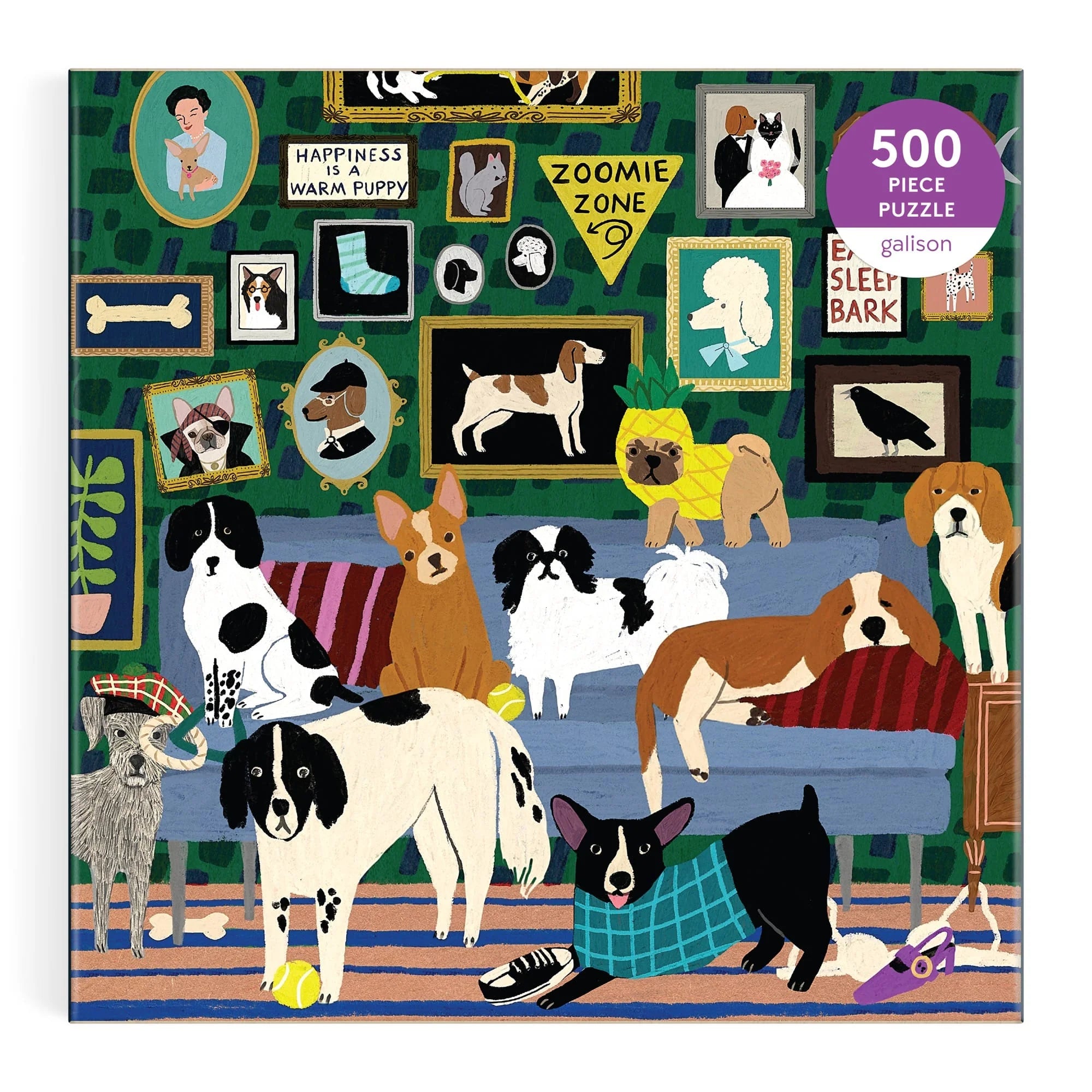 Galison | 500pc Puzzle - Lounge Dogs