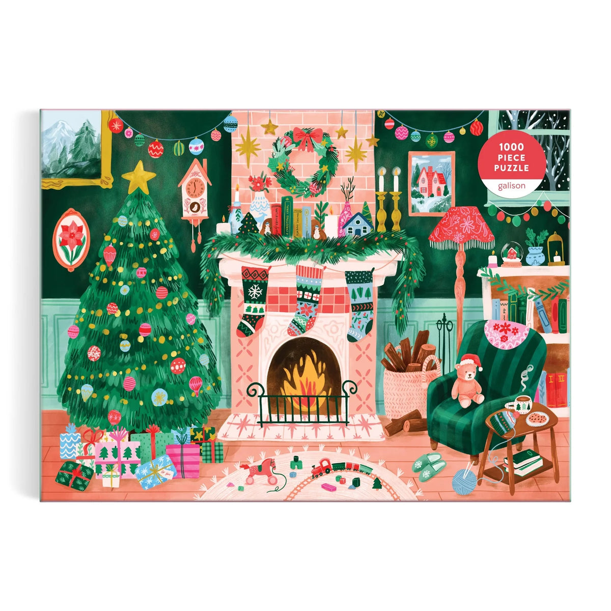 Galison | 1000pc Puzzle Cozy by the Fireplace