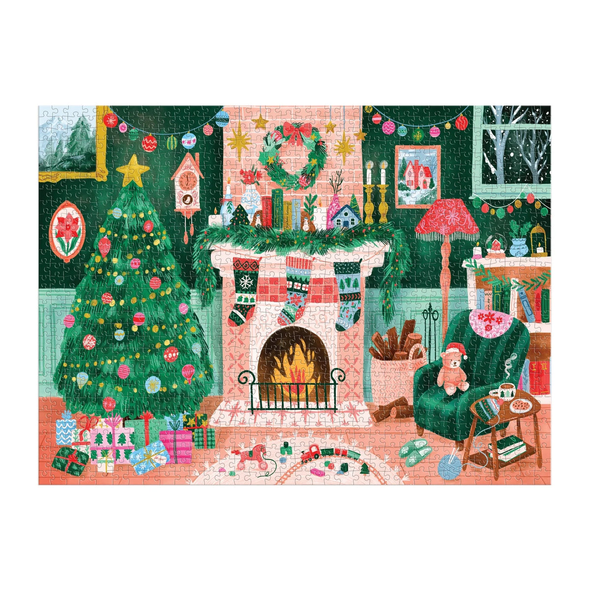 Galison | 1000pc Puzzle Cozy by the Fireplace