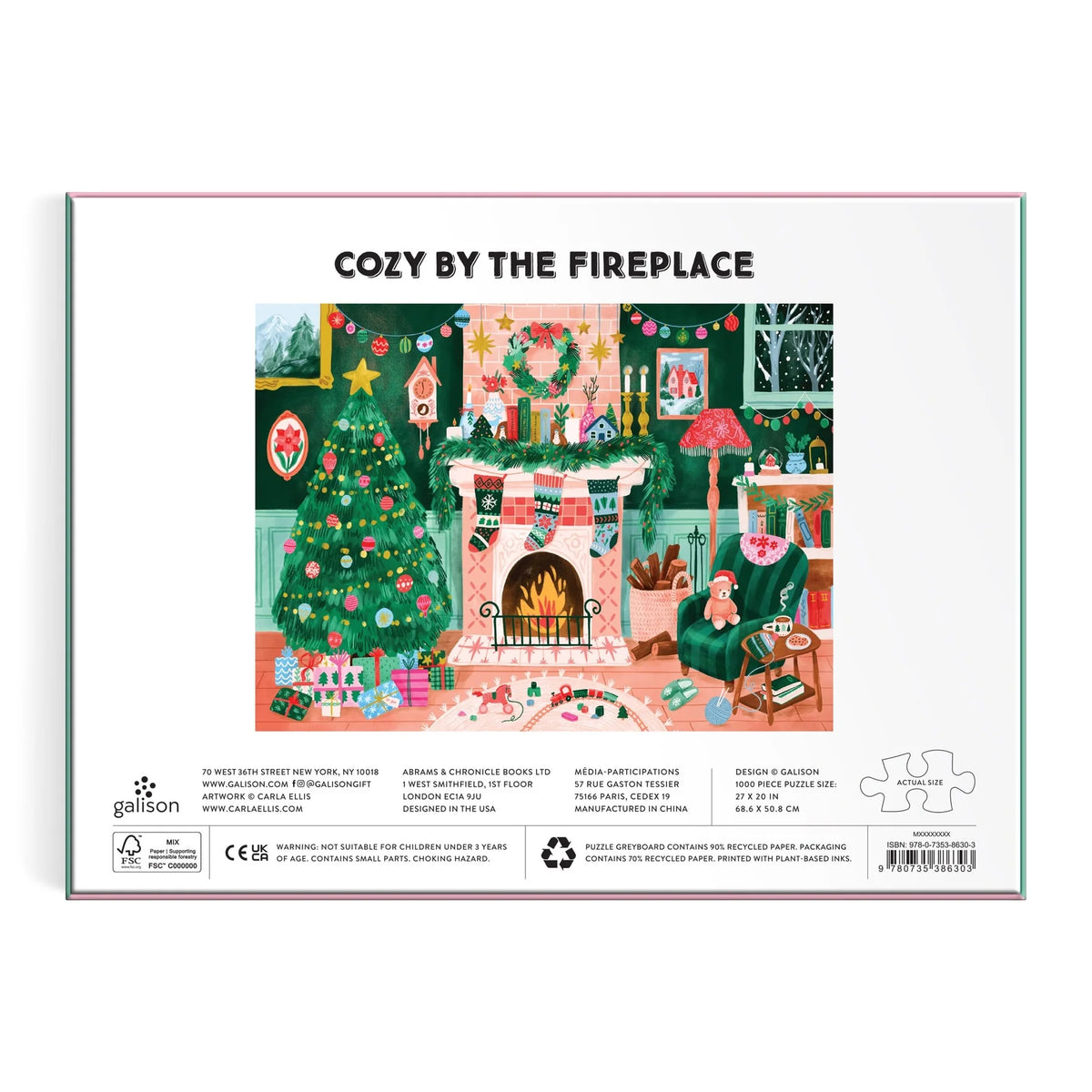 Galison | 1000pc Puzzle Cozy by the Fireplace