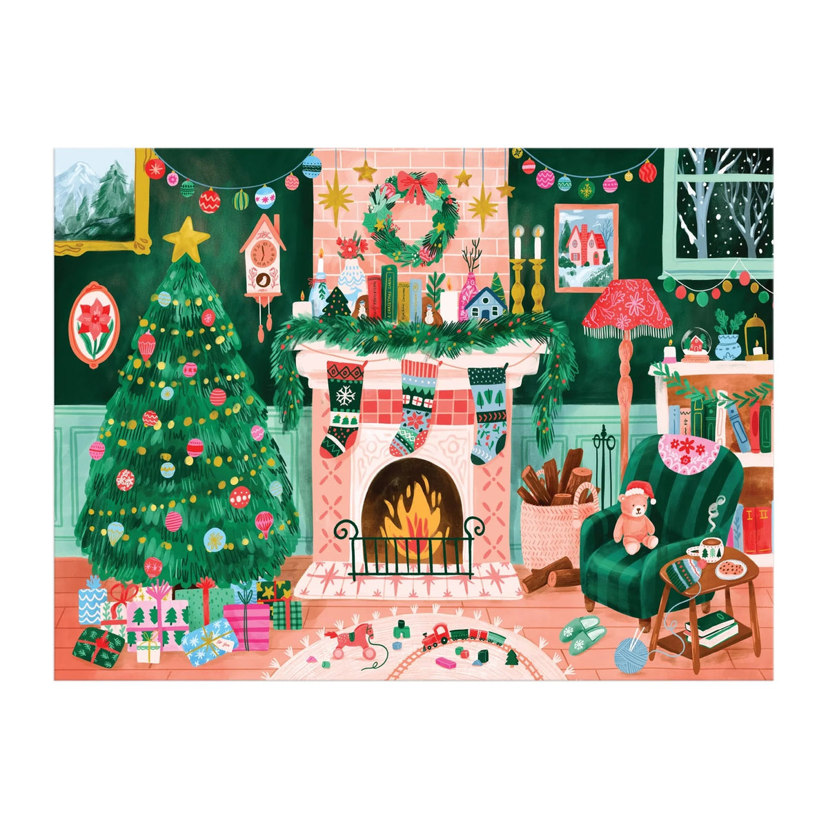 Galison | 1000pc Puzzle Cozy by the Fireplace