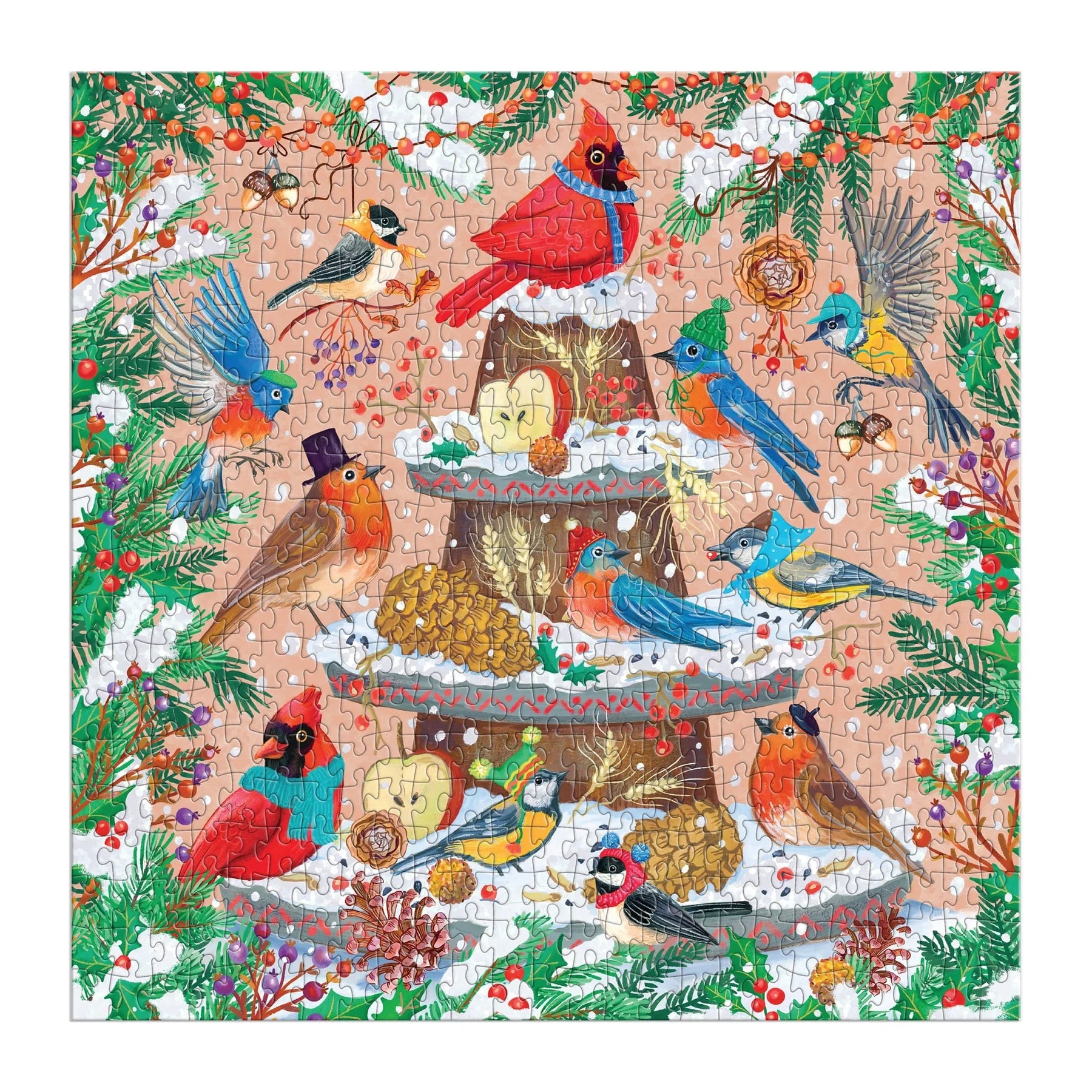 Galison | 500pc Puzzle - Festive Feathers