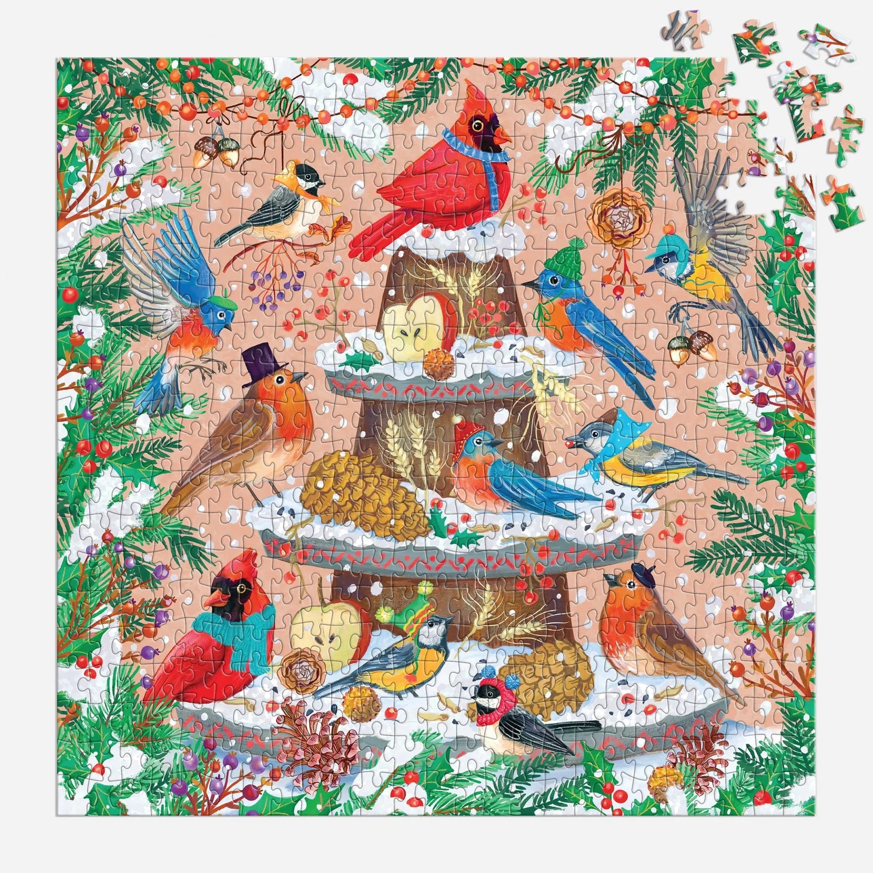 Galison | 500pc Puzzle - Festive Feathers