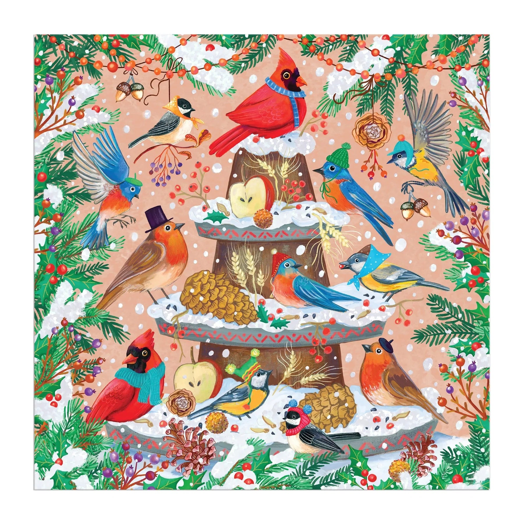 Galison | 500pc Puzzle - Festive Feathers