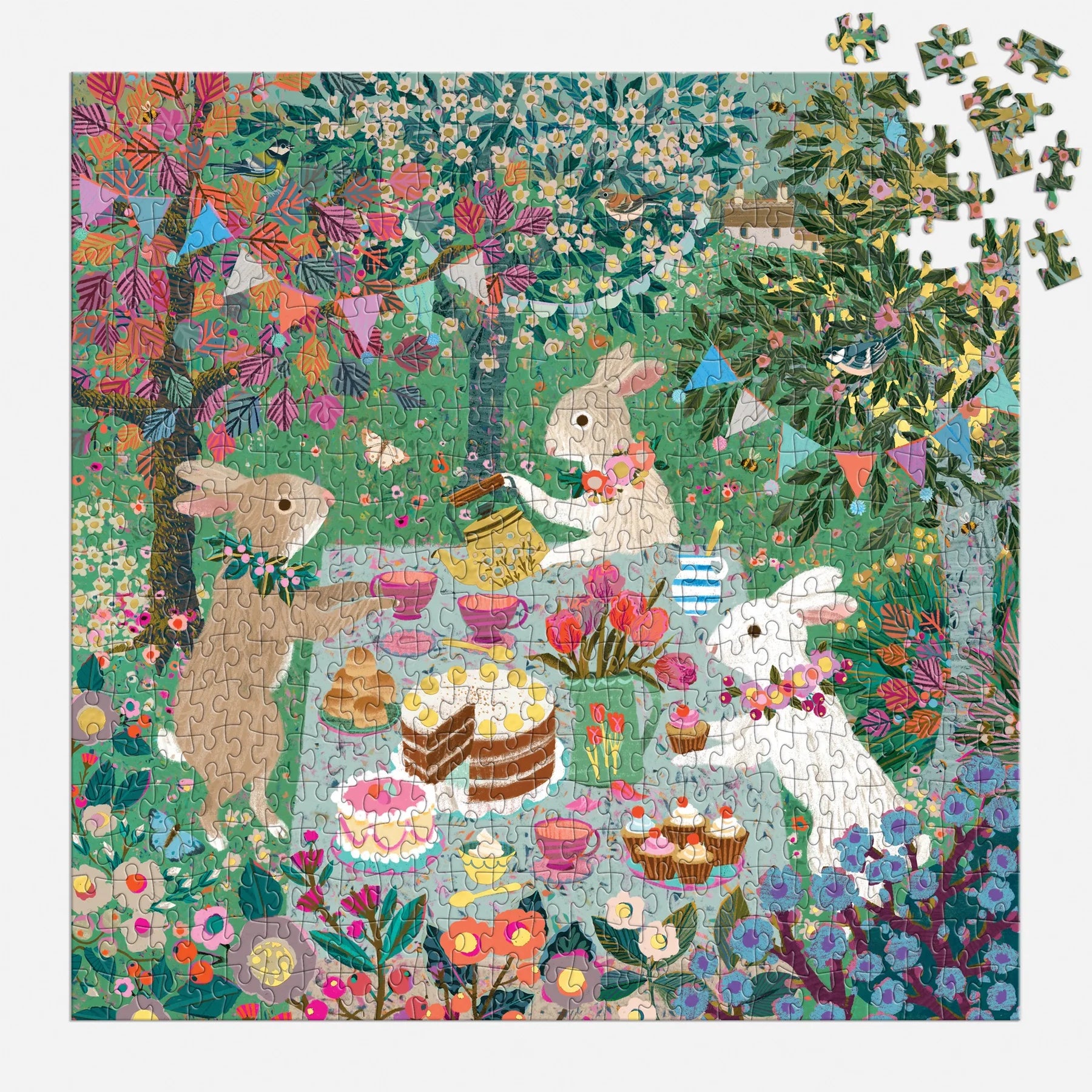 Galison | 500pc Foil Puzzle - Spring Tea Party