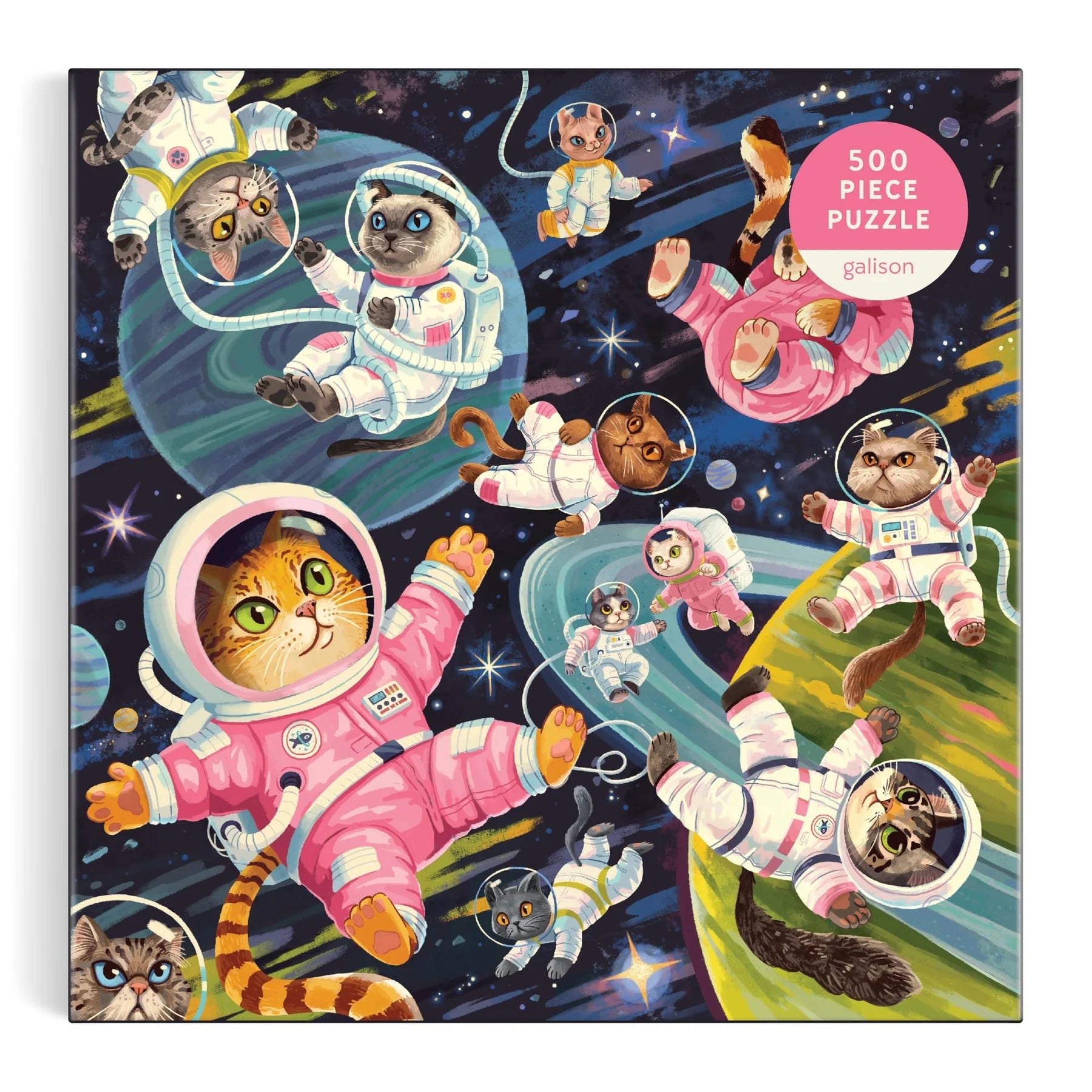 Galison | 500pc Puzzle - A Space Meowdyssey