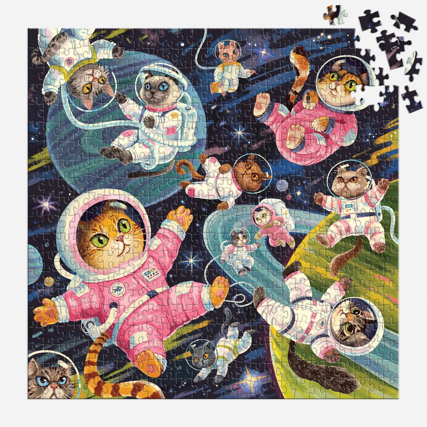 Galison | 500pc Puzzle - A Space Meowdyssey
