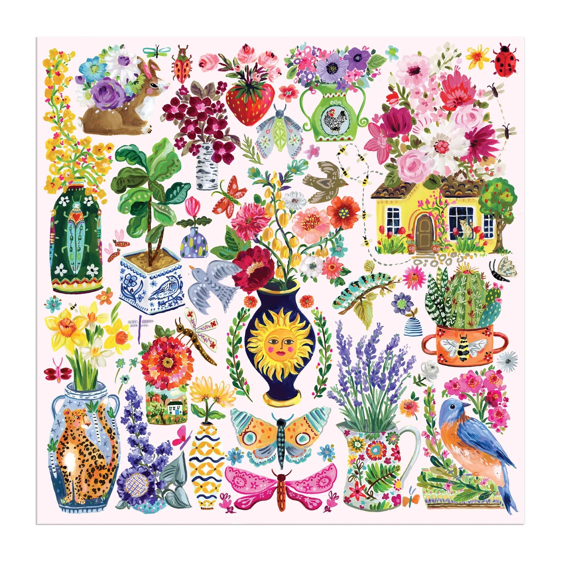 Galison | 500pc Puzzle - Buzzy Bouquets