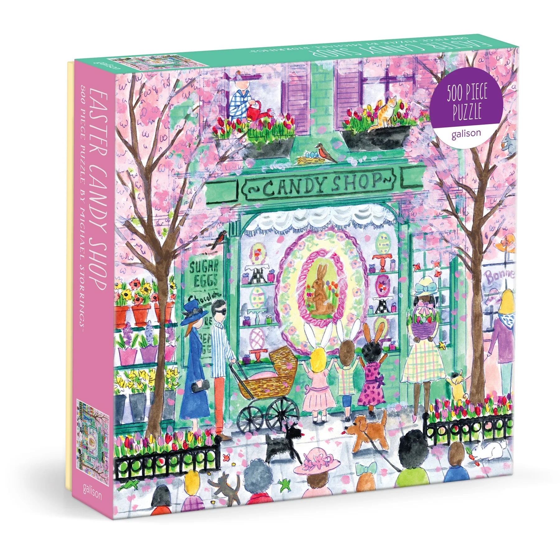 Galison | 500pc Puzzle - Michael Storrings Candy Shop
