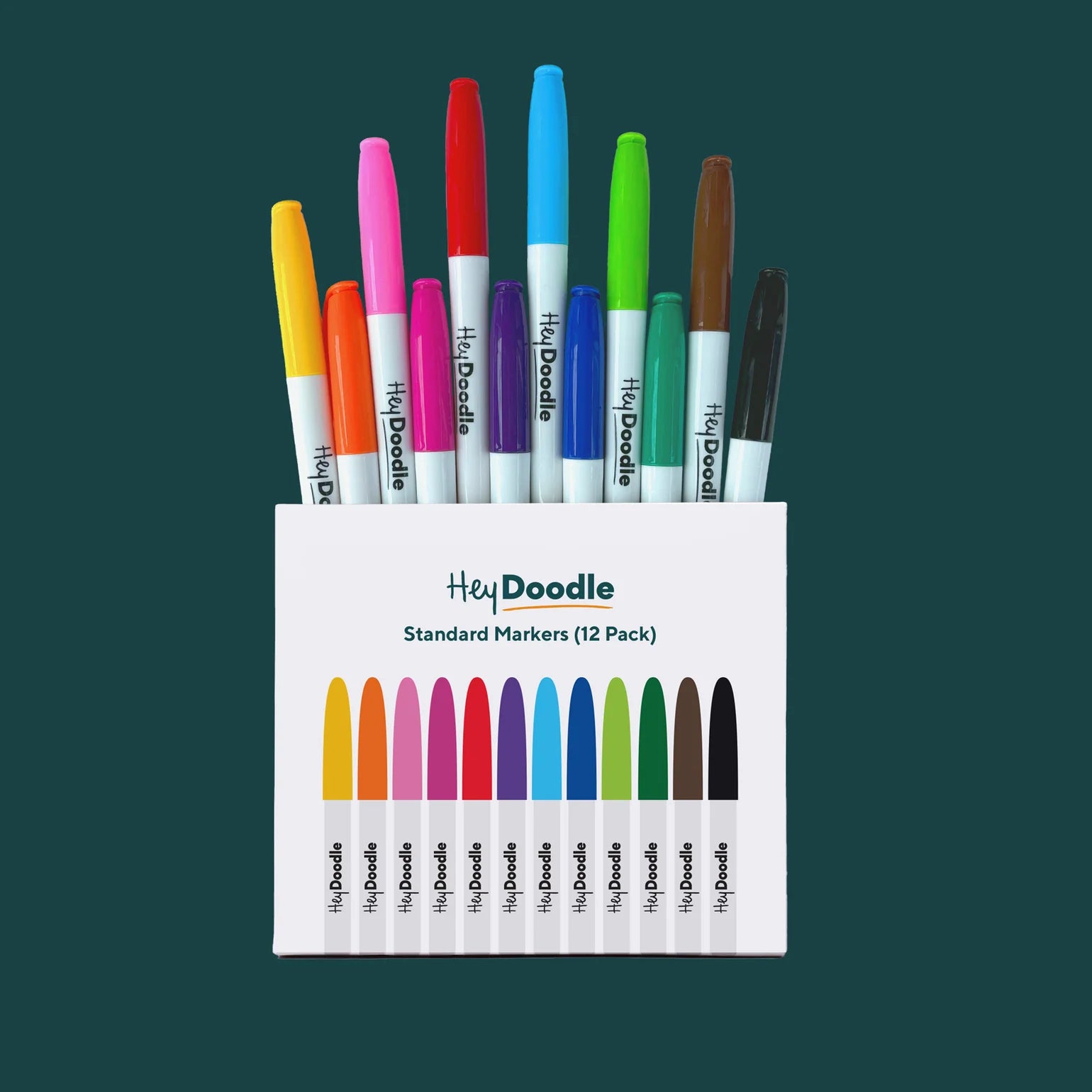 Hey Doodle | Standard Markers 12pk