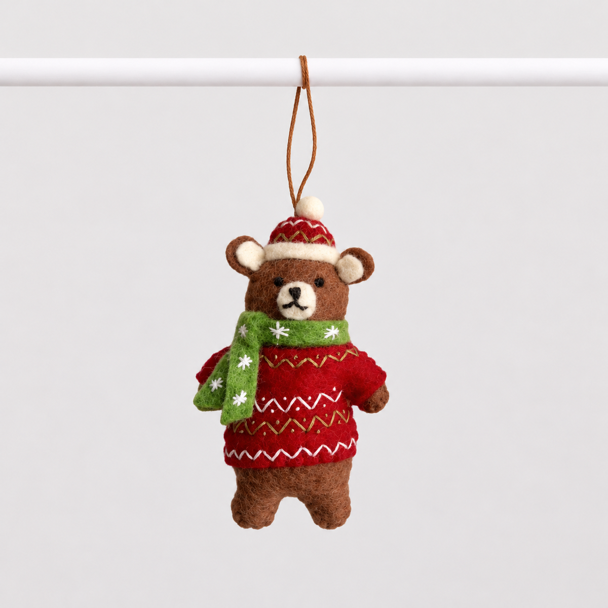 Pashom | Hanging Decoration - Bear in Christmas Sweater