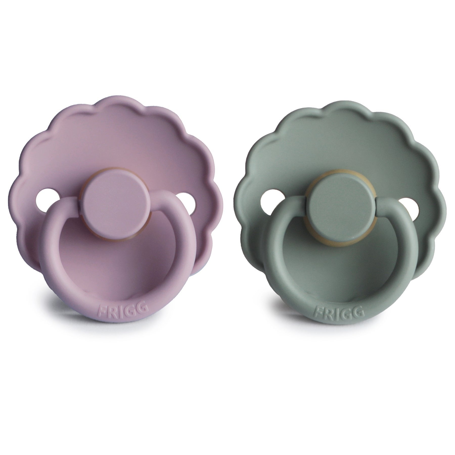 Frigg | Daisy Natural Rubber Dummie - Heather & Lily Pad