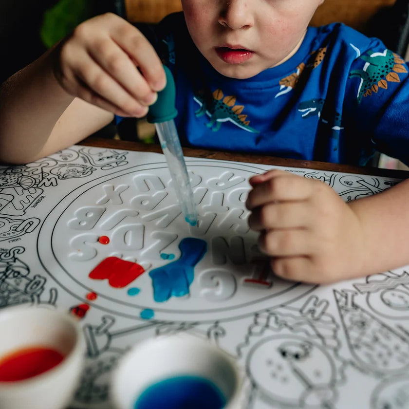 Hey Doodle | Sensory Playmat - Alphabet Soup