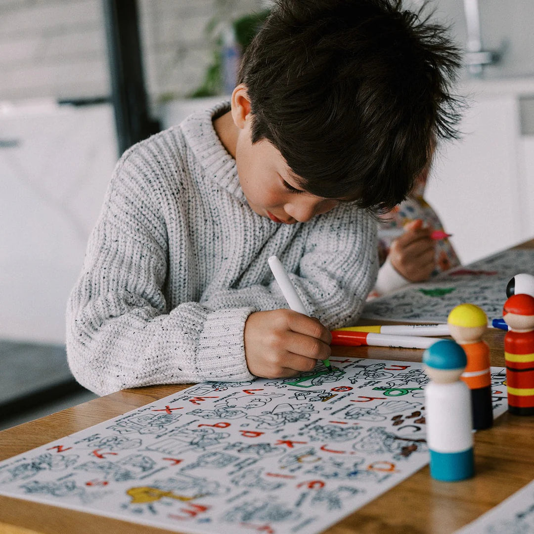 Hey Doodle | Large Colouring & Doodle Playmat - When I Grow Up