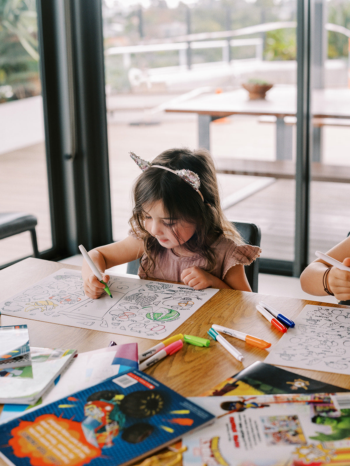 Hey Doodle | Large Colouring & Doodle Playmat - Into the Wild