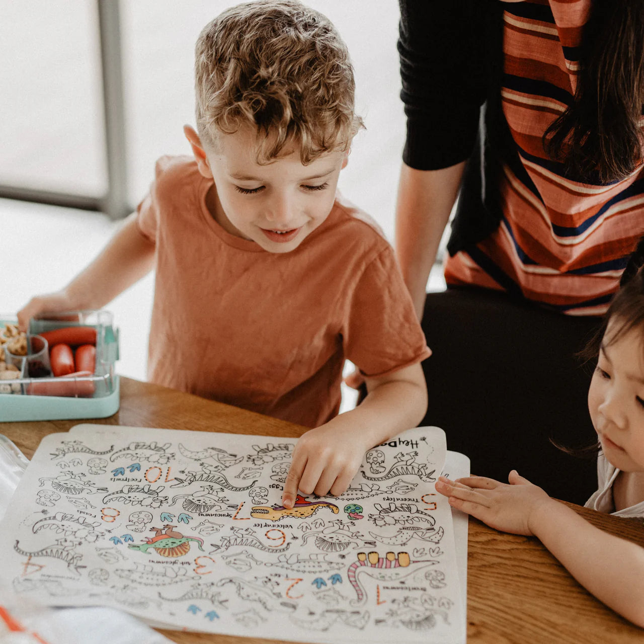 Hey Doodle | Large Colouring & Doodle Playmat - Dino Roar