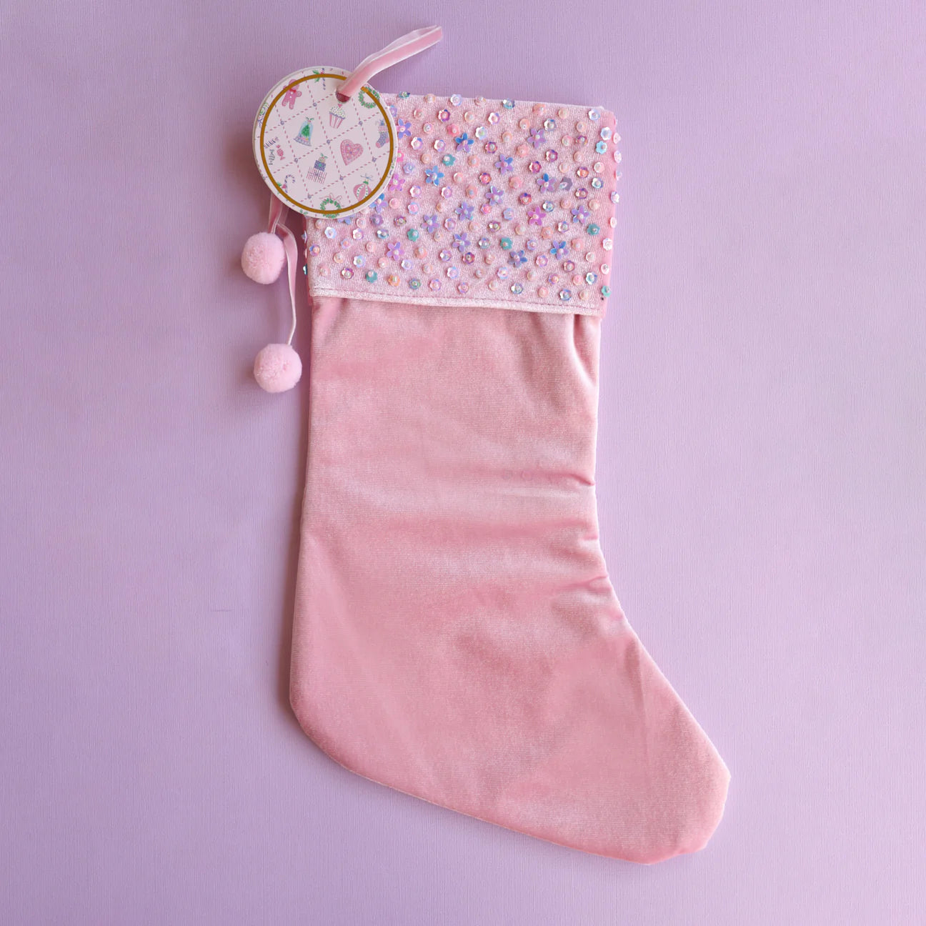 Lauren Hinkley | Enchanted Christmas Stocking - Pink