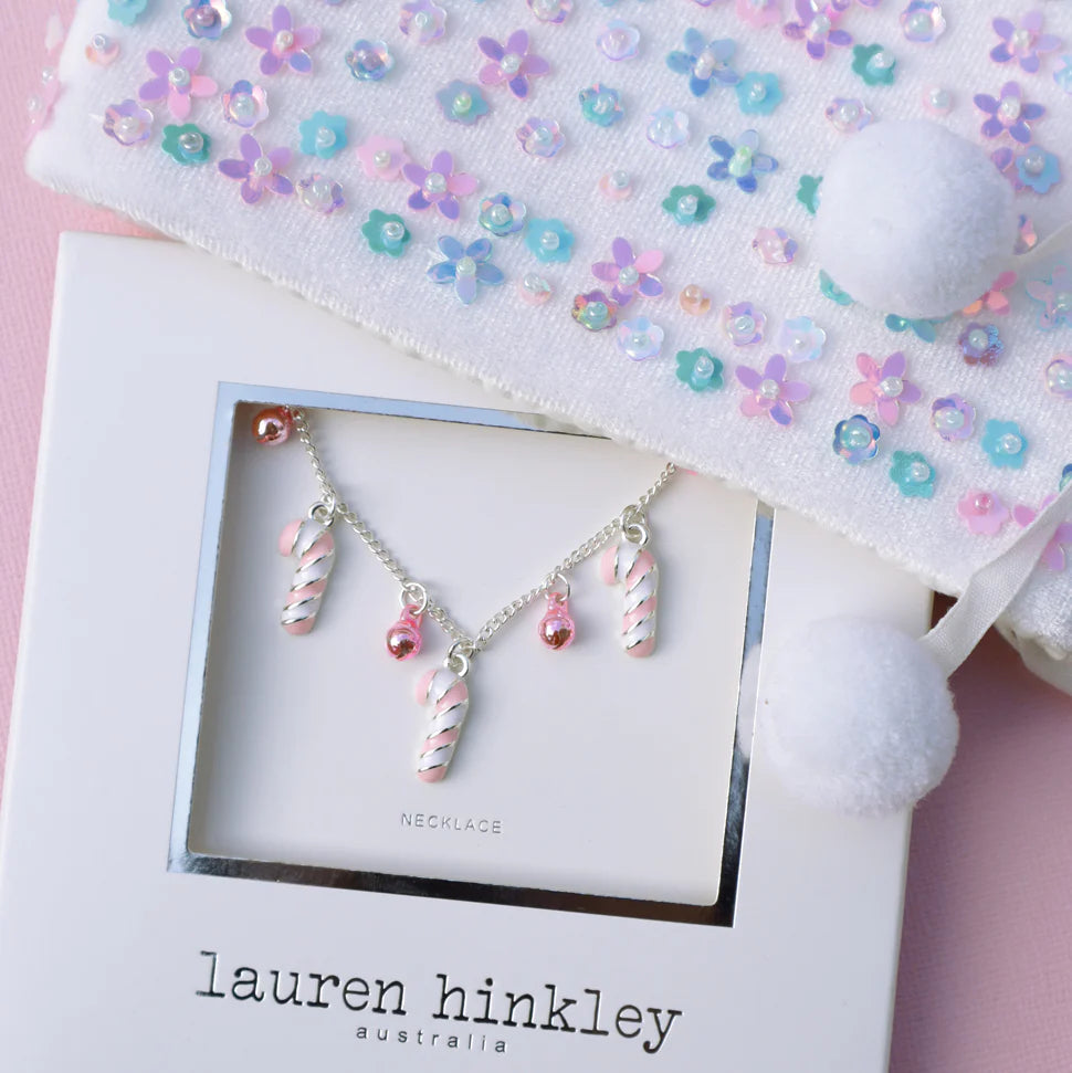 Lauren Hinkley | Candy Cane Bells Necklace