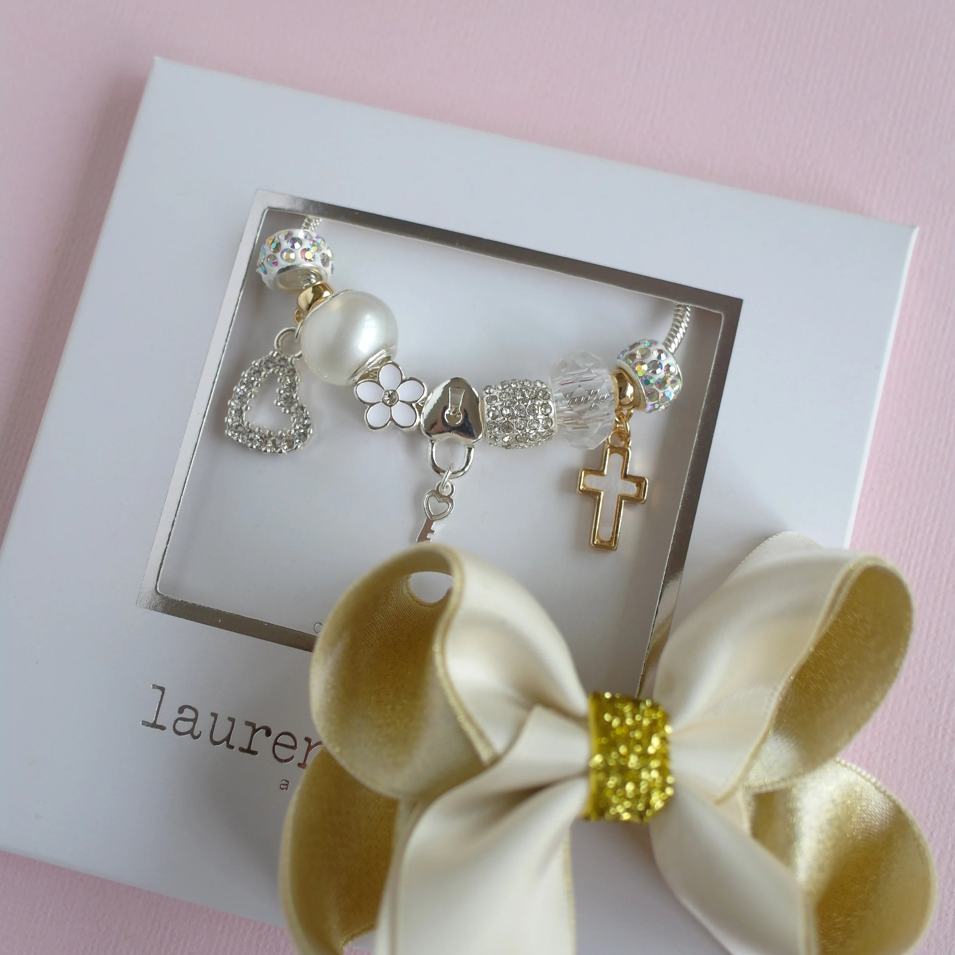 Lauren Hinkley | Cross Charm Bracelet
