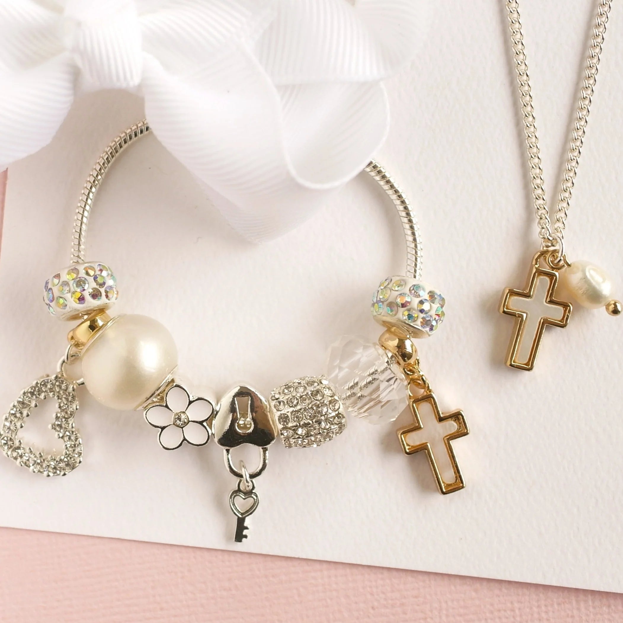 Lauren Hinkley | Cross Charm Bracelet