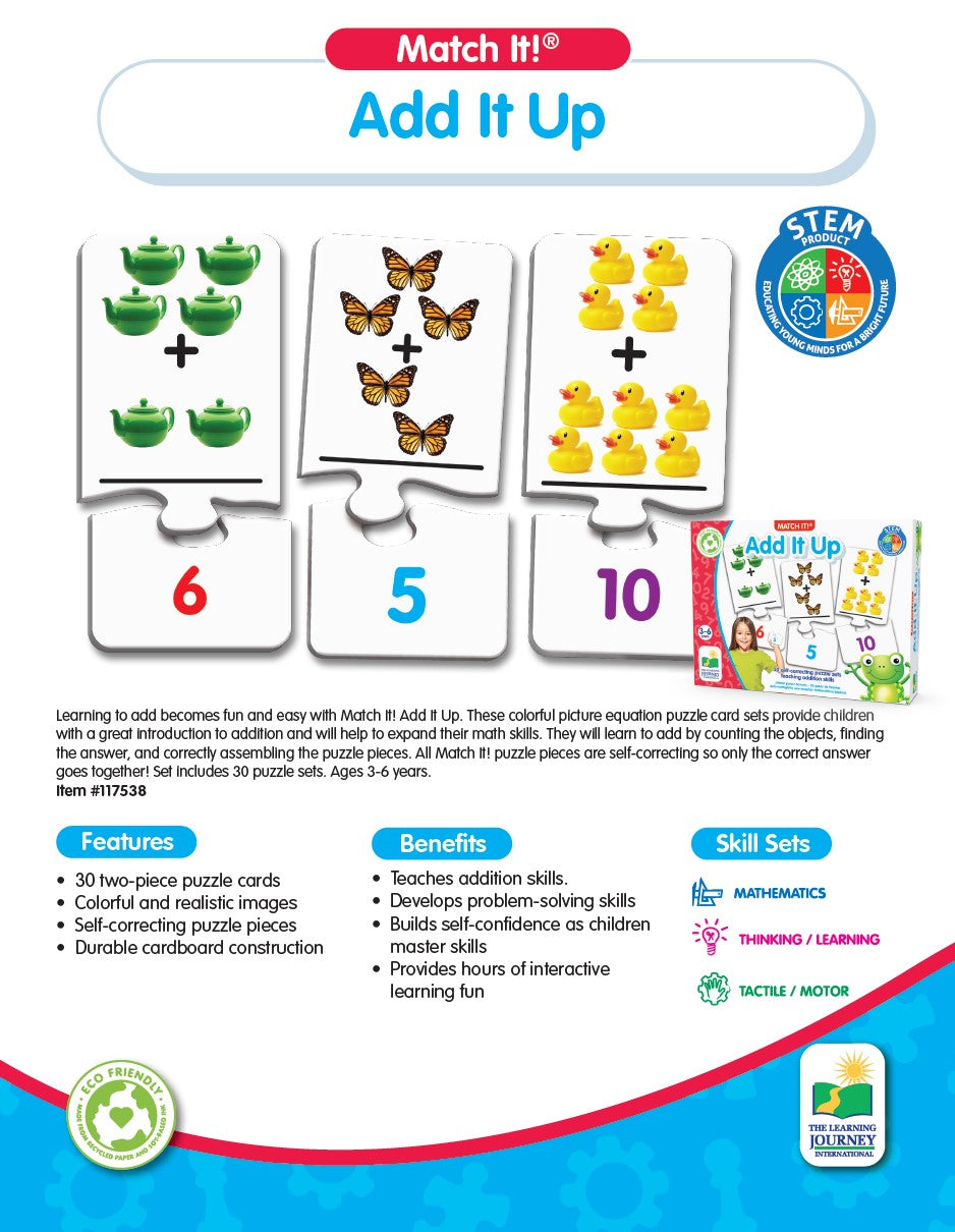 The Learning Journey | Match It! Add It Up