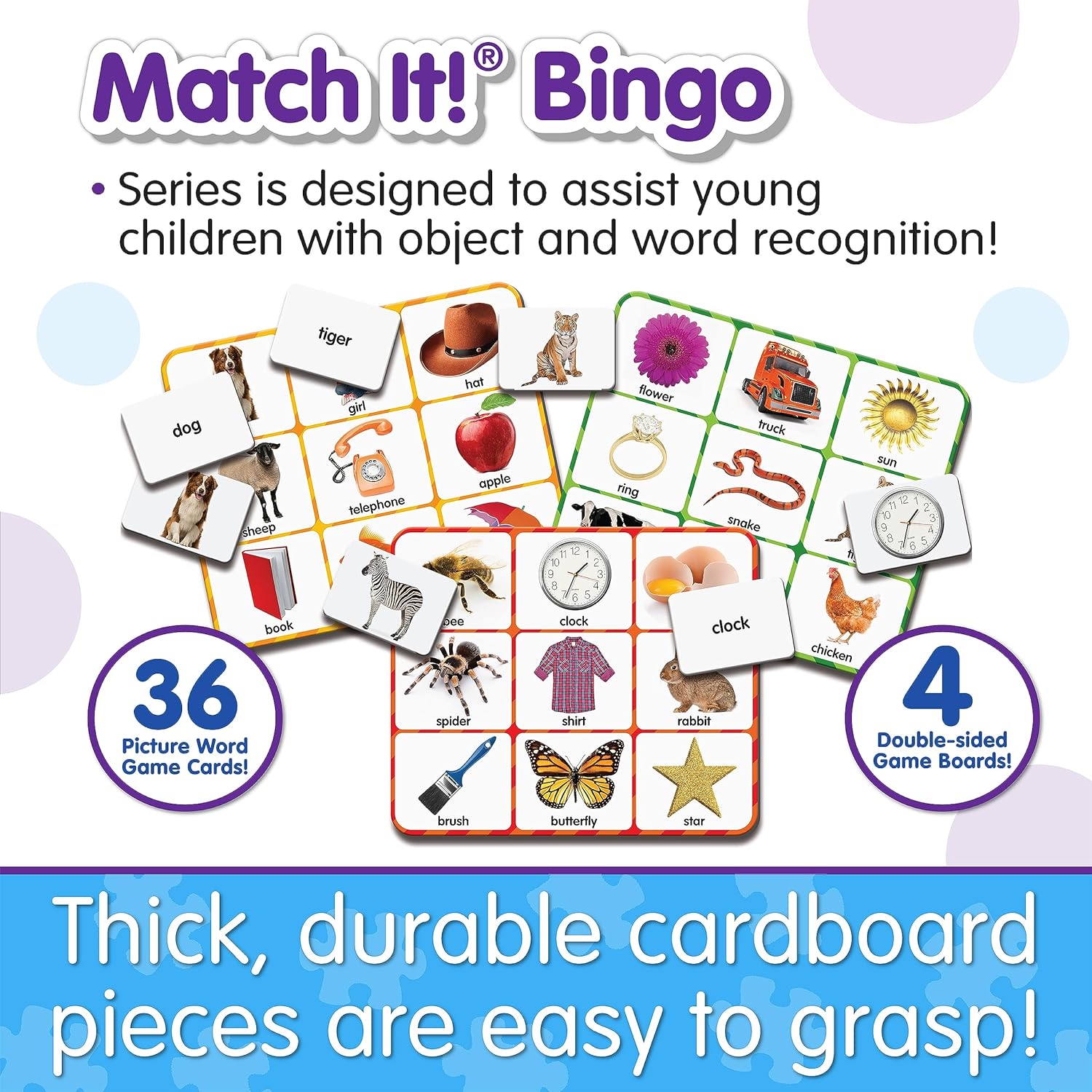 The Learning Journey | Match It! Picture Word Bingo