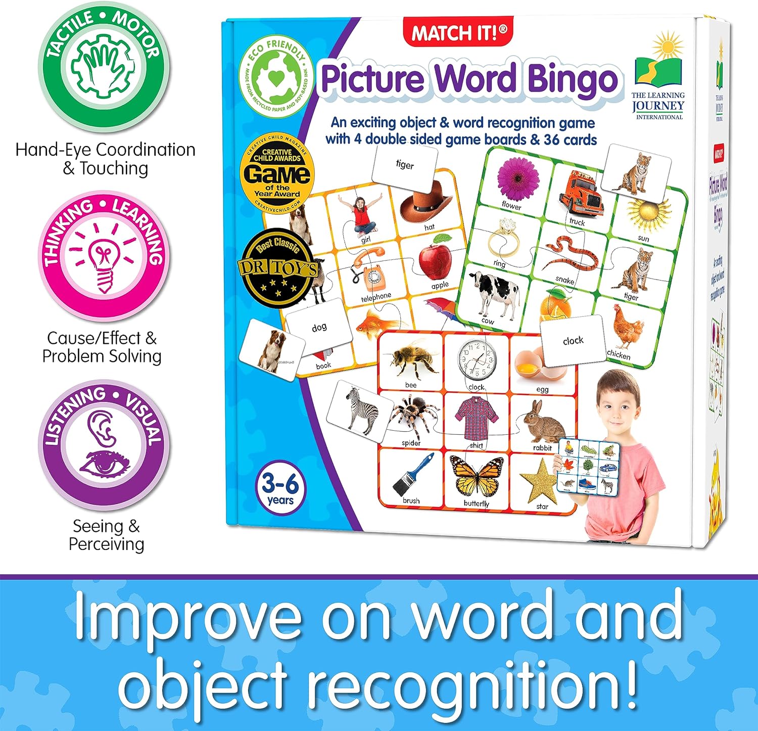 The Learning Journey | Match It! Picture Word Bingo