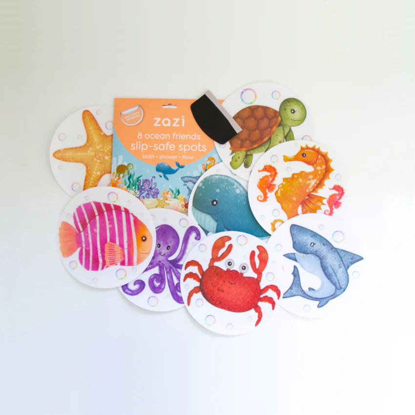 Zazi | Slip-Safe Bath Spots - Ocean Friends