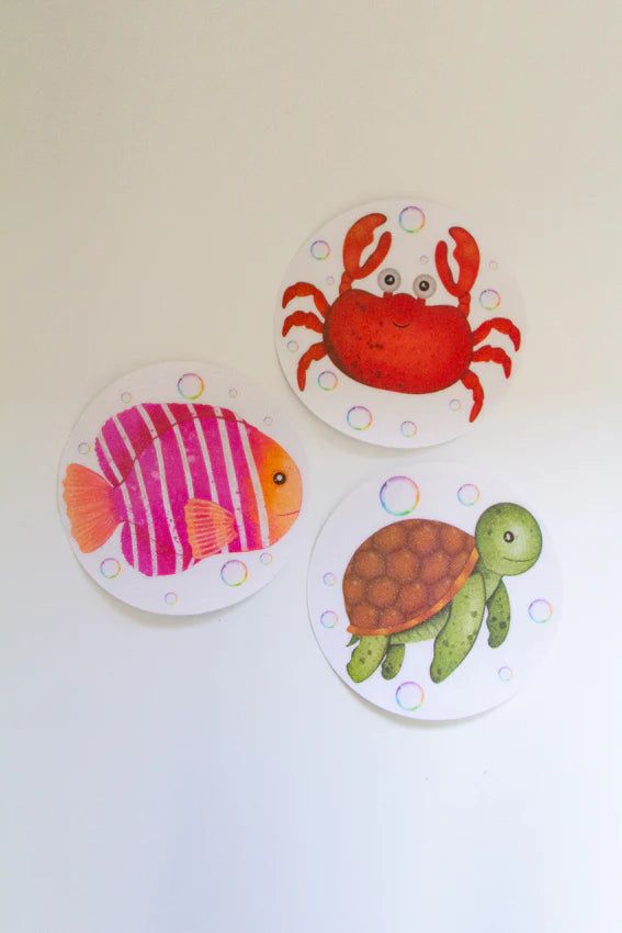 Zazi | Slip-Safe Bath Spots - Ocean Friends