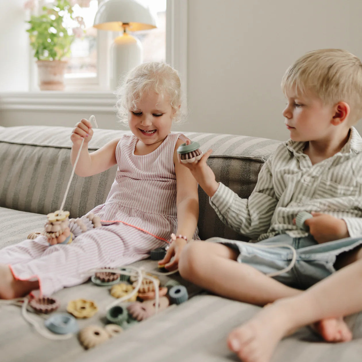 Mushie | Bead Lacing Toy Set