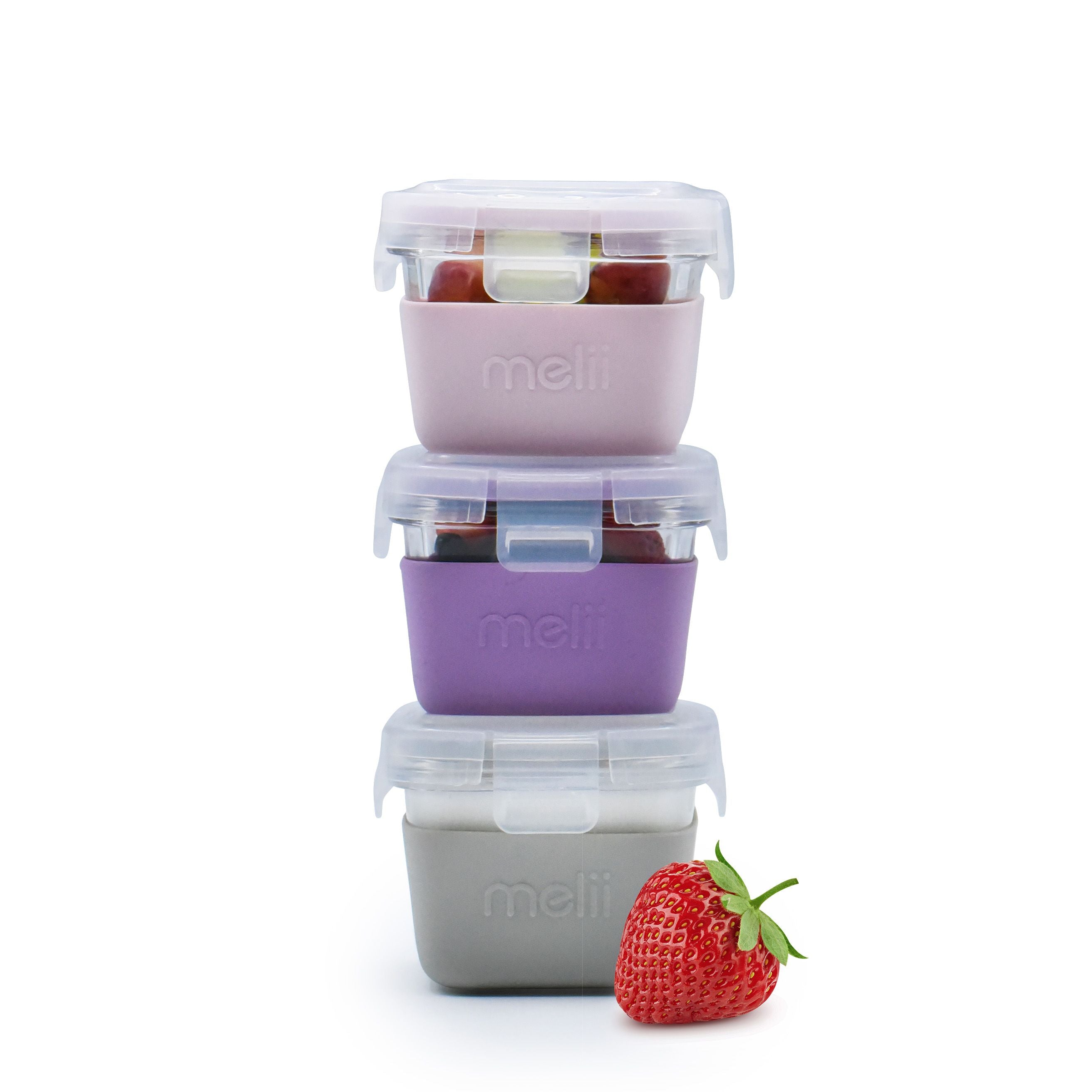 Melii | Glass Containers Silicone Sleeve - 3pk