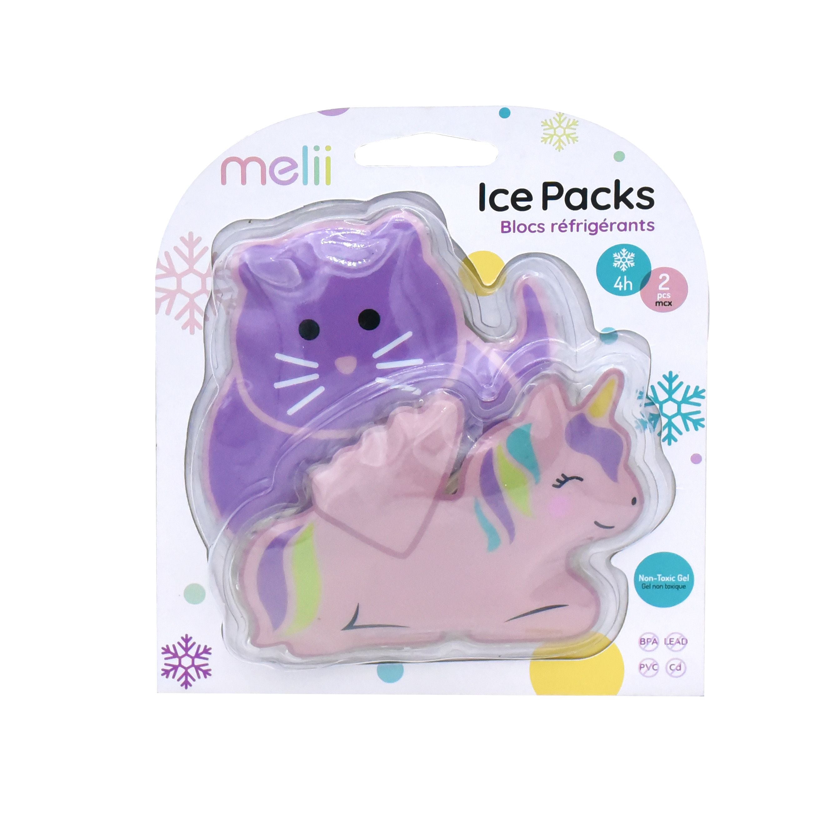 Melii | Gel Ice Pack - Unicorn & Cat