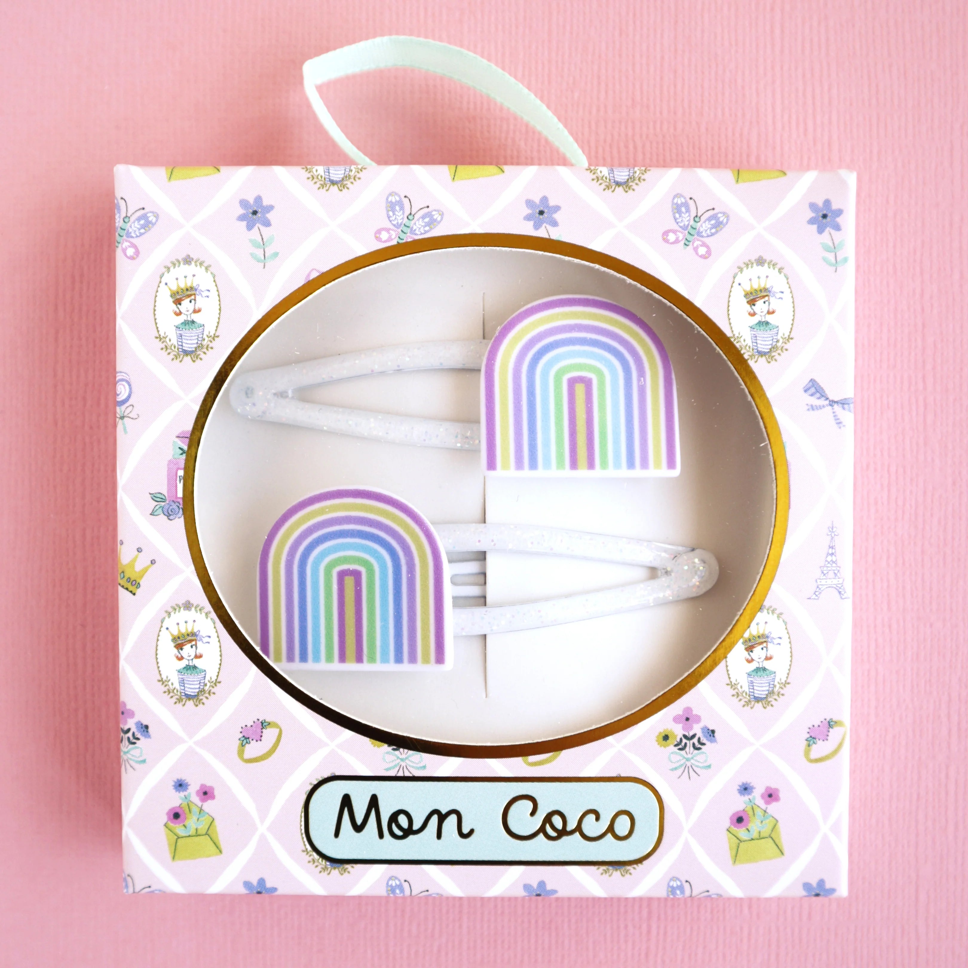 Mon Coco | Hair Clip 2pk - Rainbow