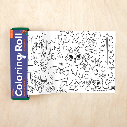 Mud Puppy | Mini Colouring Roll - Forest Friends
