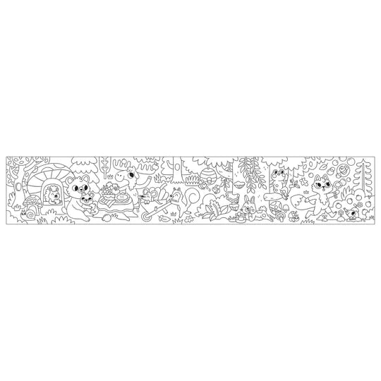 Mud Puppy | Mini Colouring Roll - Forest Friends