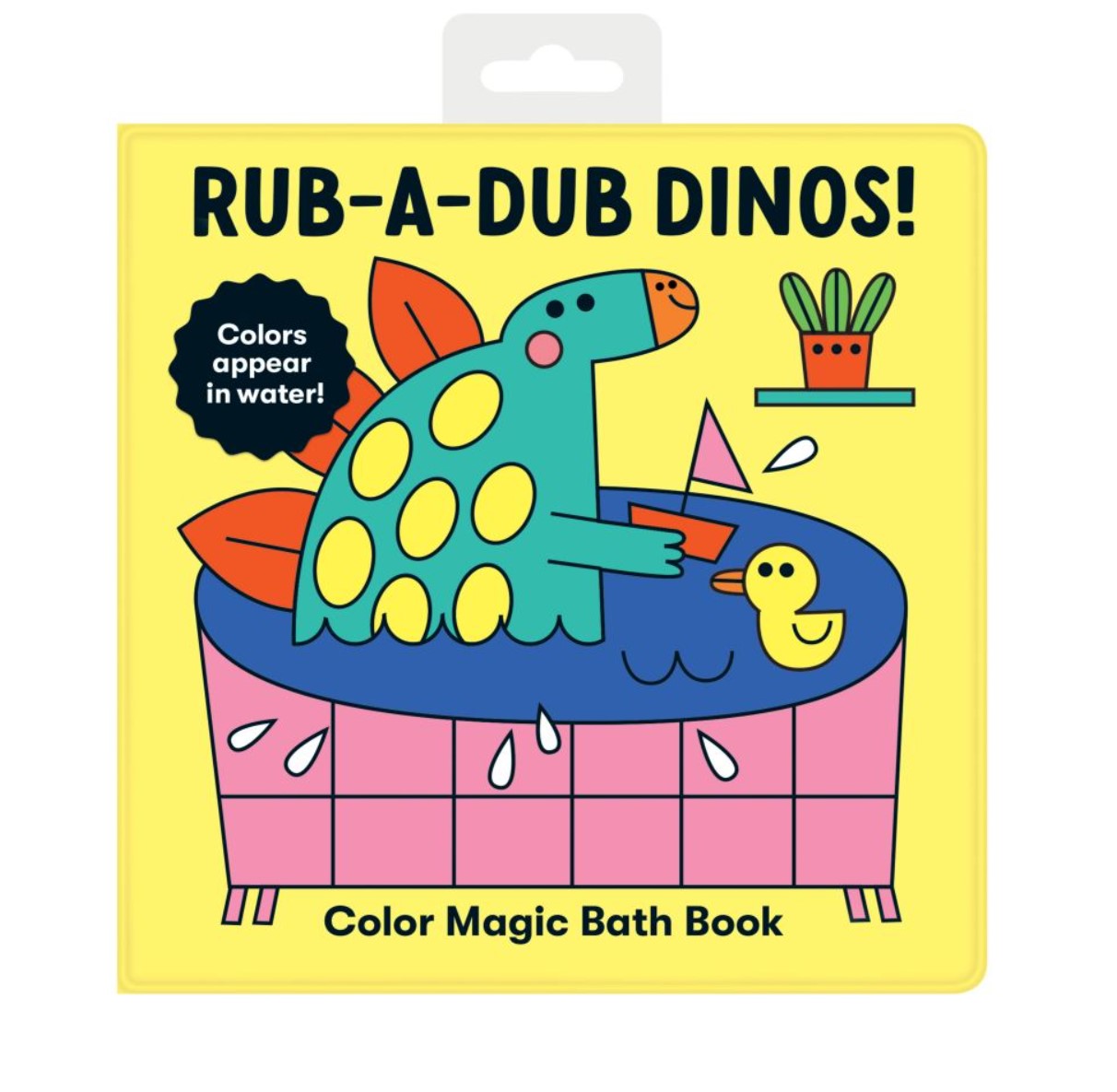 Mud Puppy | Magic Colour Bath Book - Rub-a-Dub Dinos