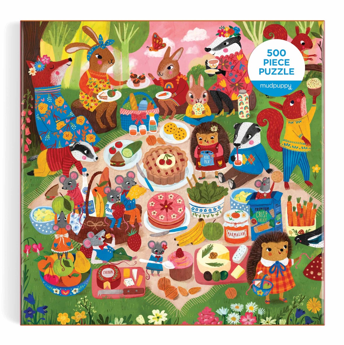 Mud Puppy | 500 Piece Family Puzzle - Woodland Picnic