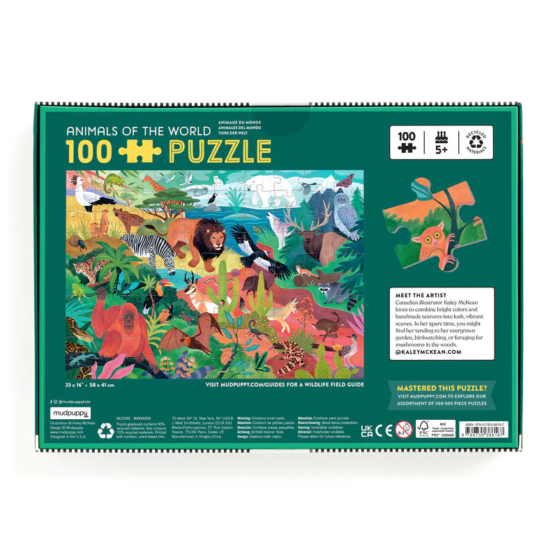 Mud Puppy | 100pc Puzzle - Animals of the World