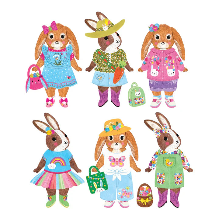 Mud Puppy | Magnetic Dress-Up - Garden Bunnies