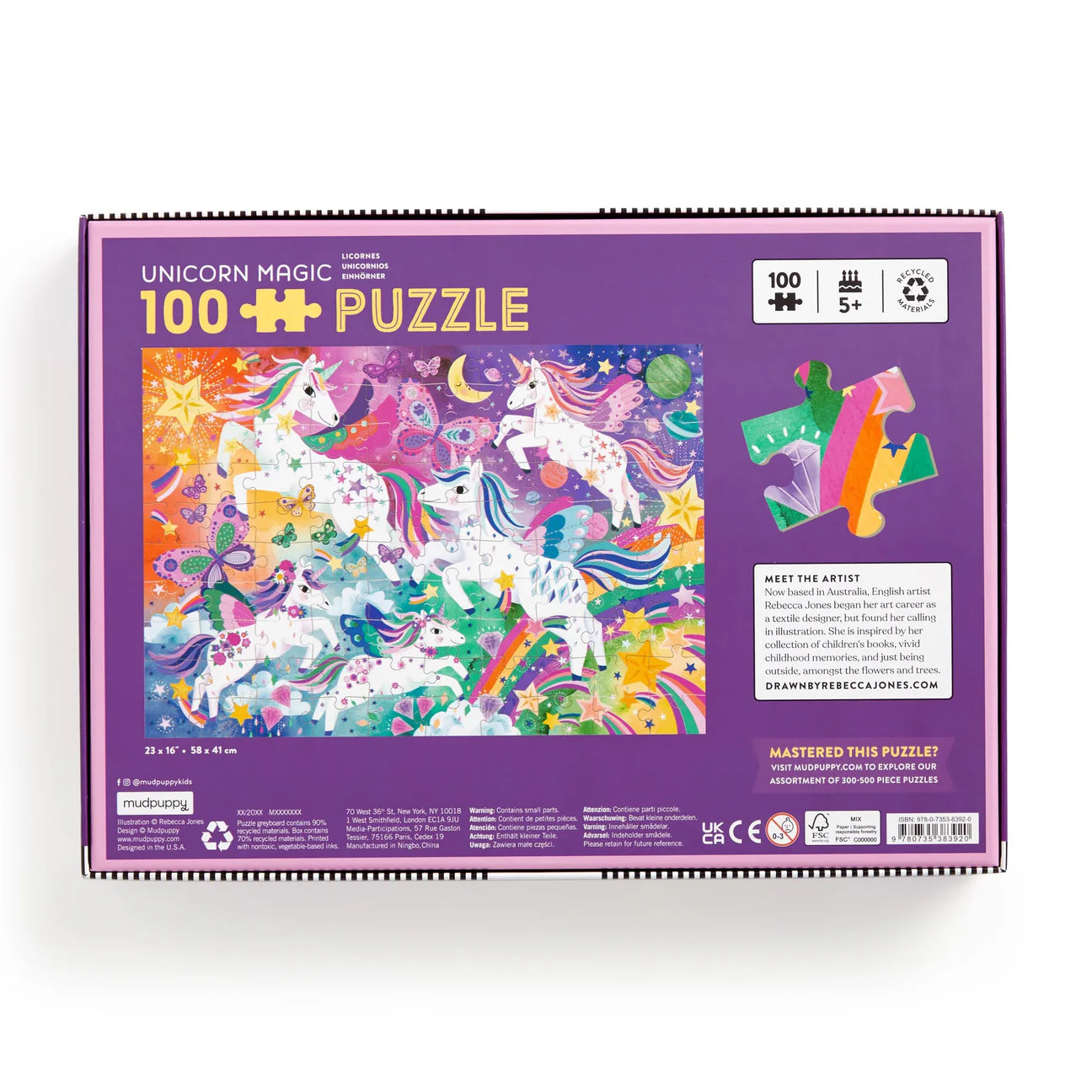 Mud Puppy | 100pc Puzzle - Unicorn Magic
