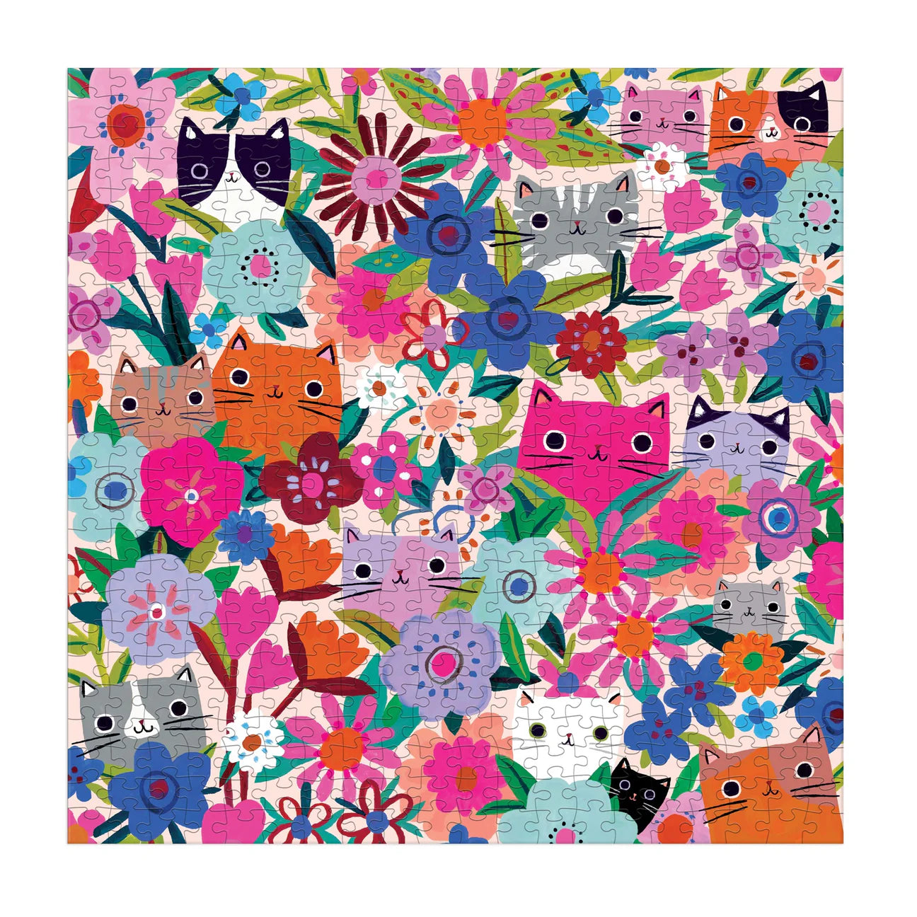 Mud Puppy | 500 Piece Family Puzzle - Blooming Cats